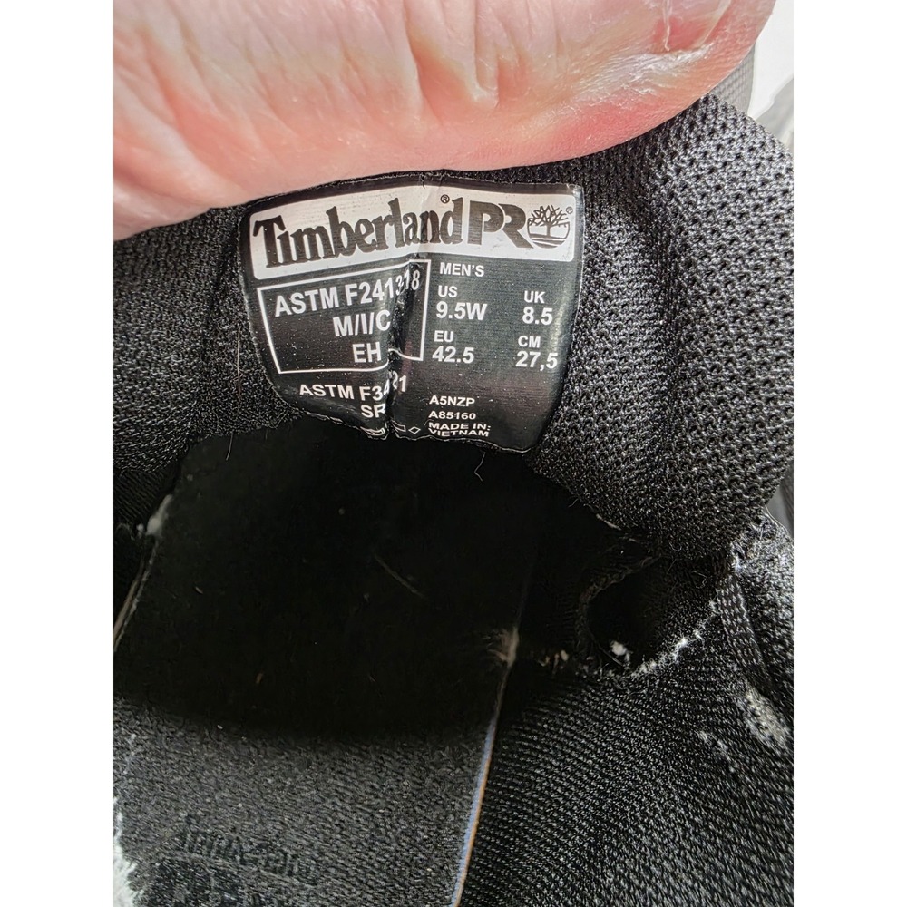 Timberland Pro Men 9.5W Composite Toe Work Sneaker Black ASTM F2413-18 Boot Shoe - Picture 5 of 9